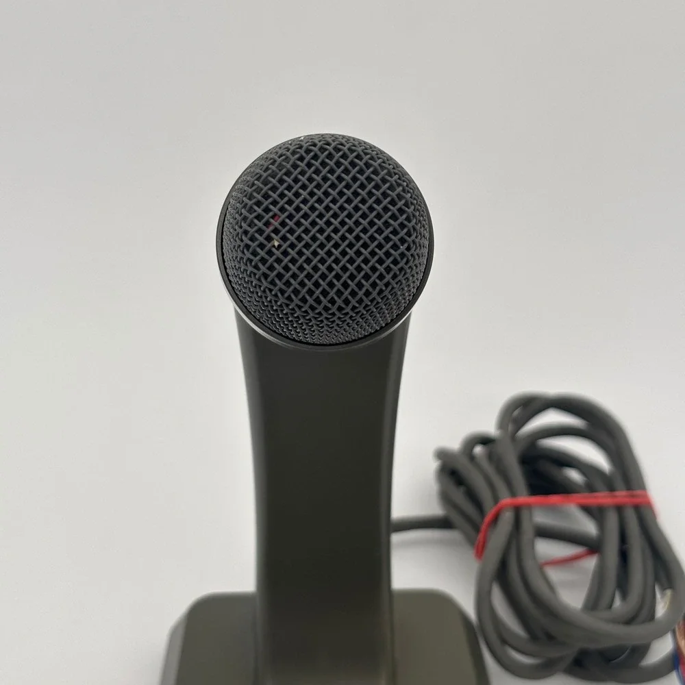 TOA PM-660U Paging Microphone Desktop Uni-Directional Moving Coil Mic Gray
